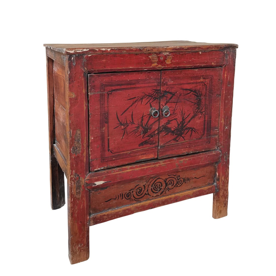 Inspired Mongolian Birch Chest Asian Antique Style (1 of 1)