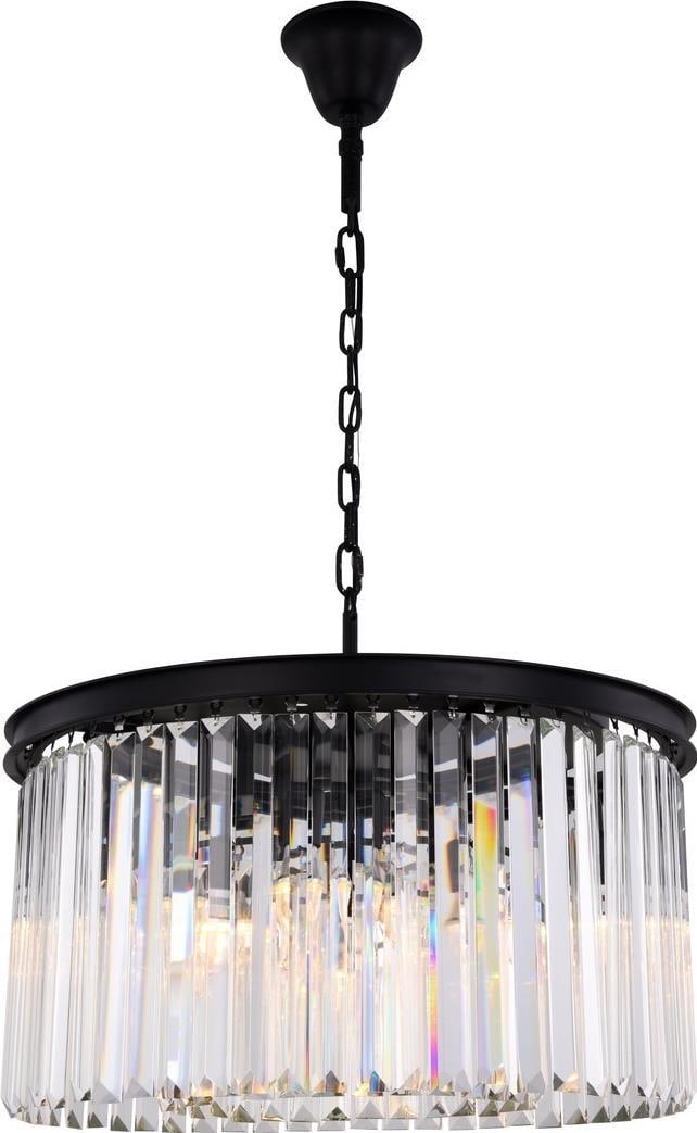 Elegant Lighting Sydney Pendant Light with Royal-Cut Crystals: Elegant Lighting Sydney Pendant Light with Royal-Cut Crystals Illuminate your space with the stunning Sydney Hanging Pendant. This elegant pendant light features royal-cut crystals that beautifully di