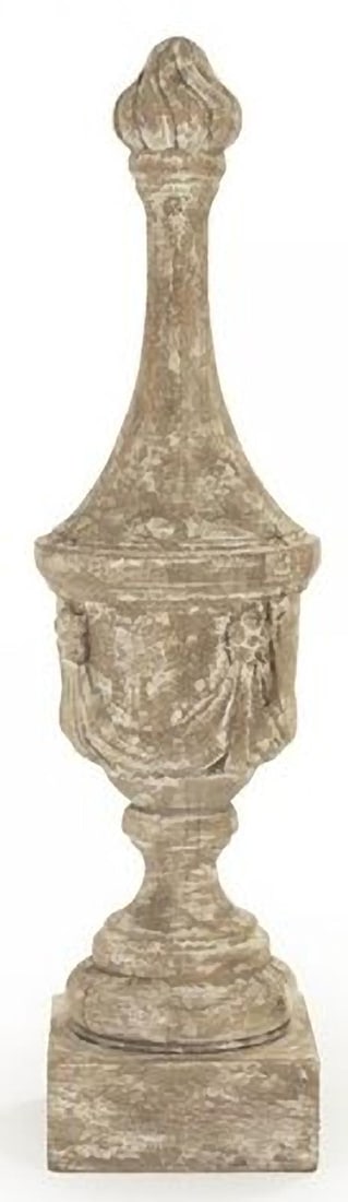 Zentique Maddy Urn Neo-Classical Beige Fiberglass 24.5H (1 of 3)