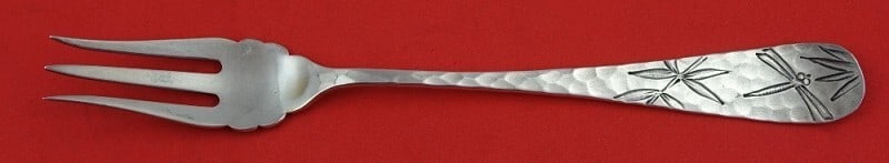 Dominick & Haff Sterling Silver 6" Cocktail Fork with Dragonfly Engraving (1 of 3)