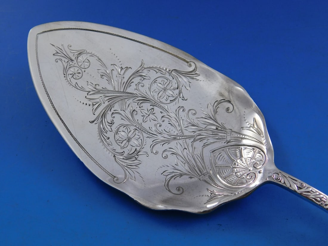 Gorham Saint Cloud Sterling Silver Brite-Cut Pie Server 9 1/8" - 2