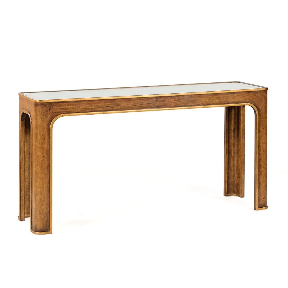 Oliver Home Rome Console in Warm Autumn Stainless Steel Finish (1 of 1)