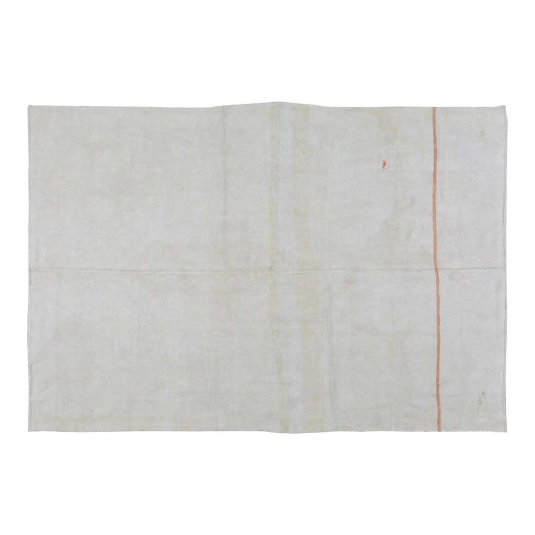 Turkish Hemp Flatweave Area Rug 6'2" x 9' Vintage Beige: Turkish Hemp Flatweave Area Rug 6'2" x 9' Vintage Beige This vintage Turkish flatweave rug is crafted from hemp using traditional techniques, merging timeless artistry with a modern aesthetic. Its bei