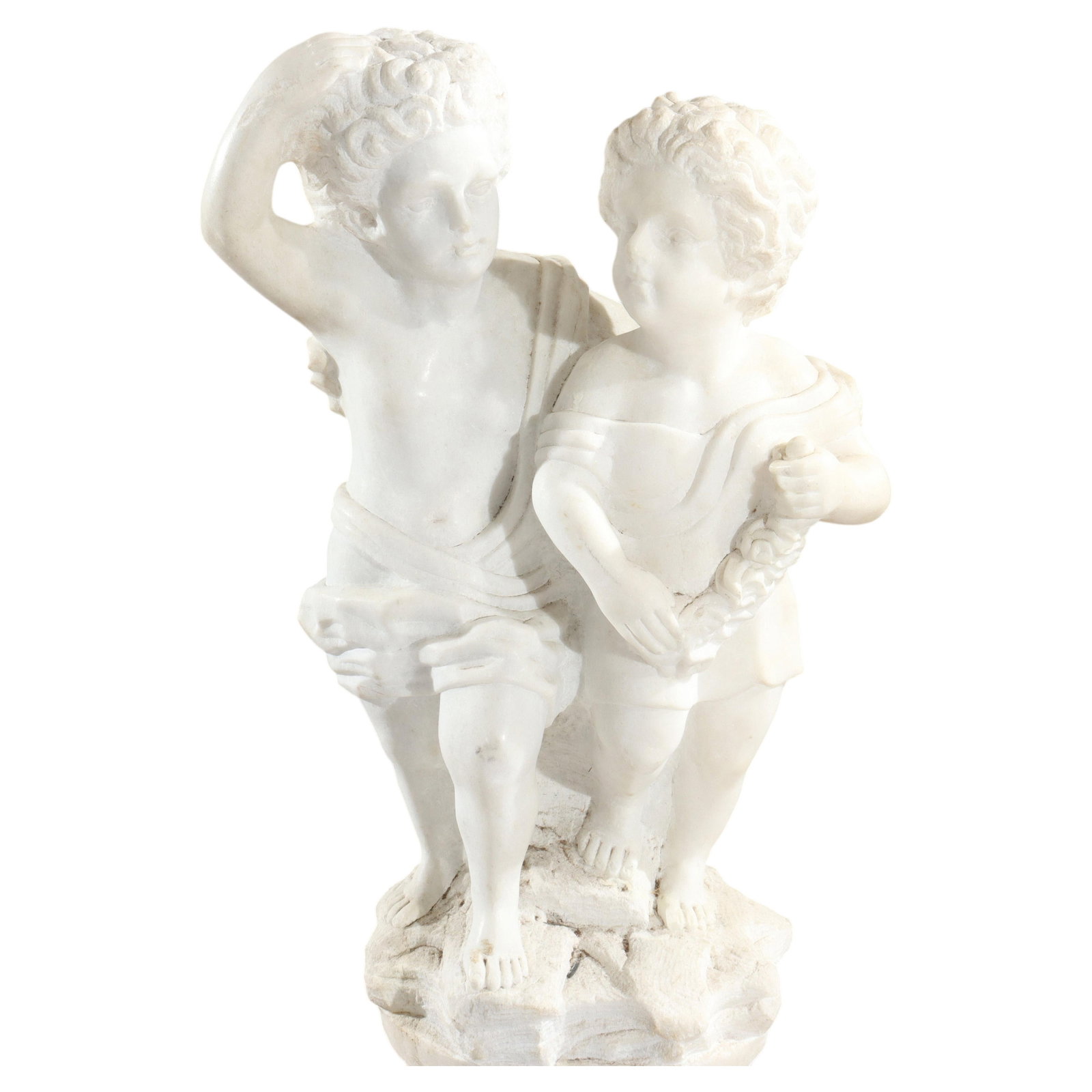 Early 20th Century White Marble Neoclassical Putti Statue (1 of 18)