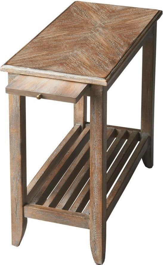 Butler Irvine Transitional Side Table with Pull-Out Shelf: Butler Irvine Transitional Side Table with Pull-Out Shelf Introducing the Butler Irvine Table, a versatile and stylish addition to your home. This transitional-style side table features a practical pu