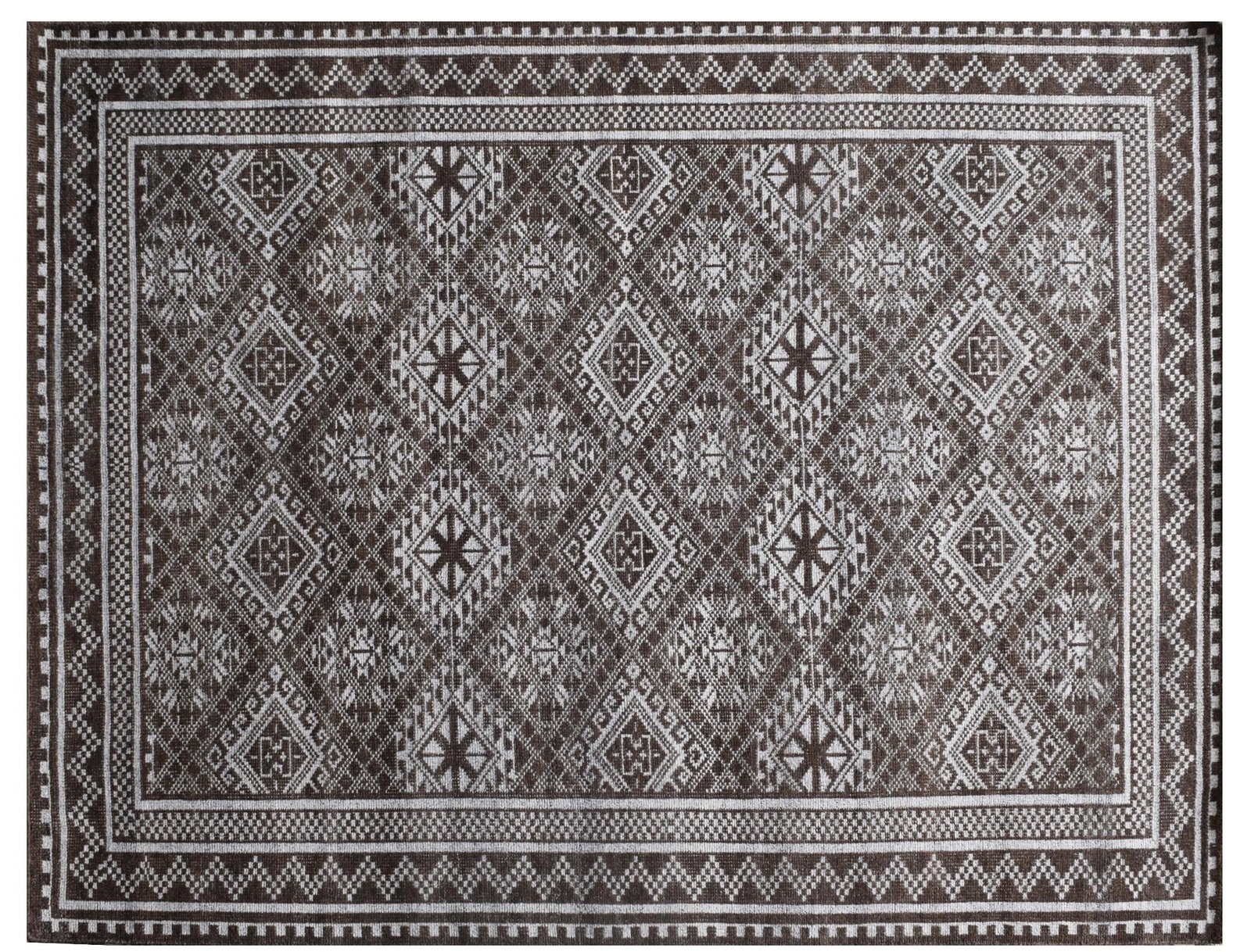 Gray Modern Handmade Rug 7'10 x 9'10 Contemporary Area Carpet: Gray Modern Handmade Rug 7'10 x 9'10 Contemporary Area Carpet Free continental US Shipping Add warmth and style to your home with this modern handmade gray area rug. Designed to enhance the comfort of
