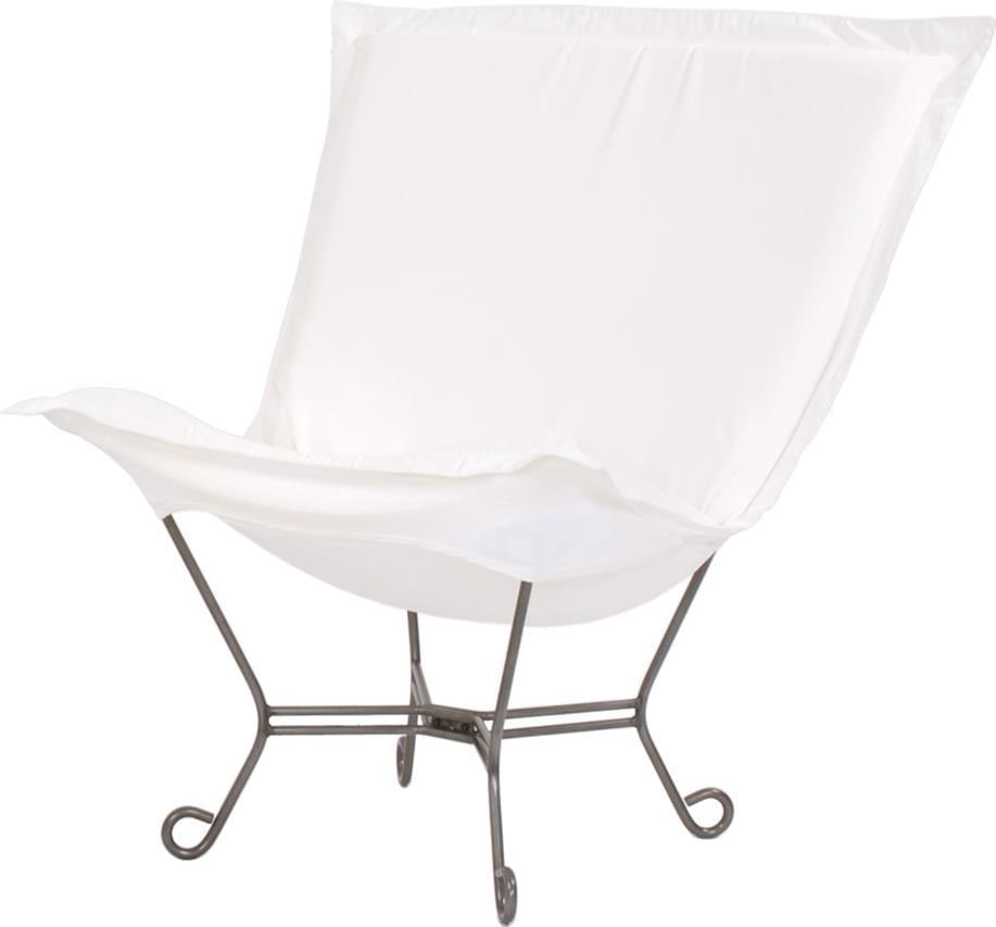 Howard Elliott Sunbrella Outdoor Puff Chair Brown Natural Finish: Howard Elliott Sunbrella Outdoor Puff Chair Brown Natural Finish Enhance your outdoor space with the Sunbrella Patio Puff Chair, expertly designed for comfort and style. This luxurious chair features 