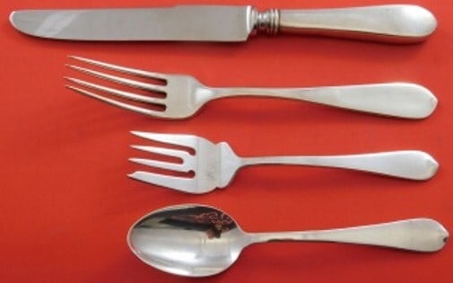 Stieff Betsy Patterson Sterling Silver 4-Piece Place Setting (1 of 3)