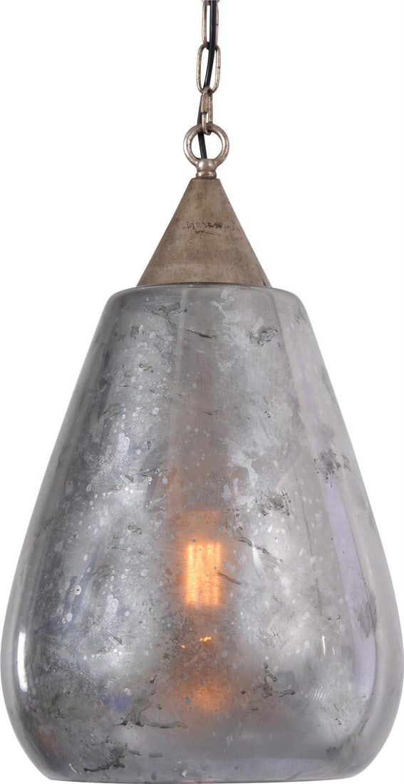 Terracotta Adreana Pendant Light Glass Brass Iron 1-Light (1 of 1)