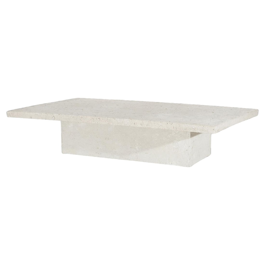 Cast Hardstone Coffee Table with Fossil Imprints Mid-Century Modern 20th Century: Cast Hardstone Coffee Table with Fossil Imprints Mid-Century Modern 20th Century This Mid-Century Modern cocktail table is crafted from cast hardstone and concrete, featuring unique fossils and fossil