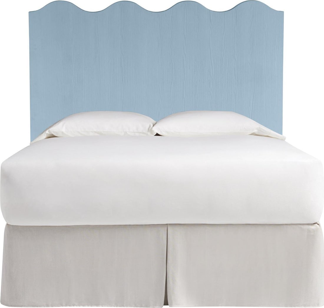 Universal Sky Blue Queen Headboard from Weekender Coastal Living Collection: Universal Sky Blue Queen Headboard from Weekender Coastal Living Collection Transform your bedroom into a coastal retreat with the Coastal Serenity Sky Blue Queen Headboard. This stylish headboard is 