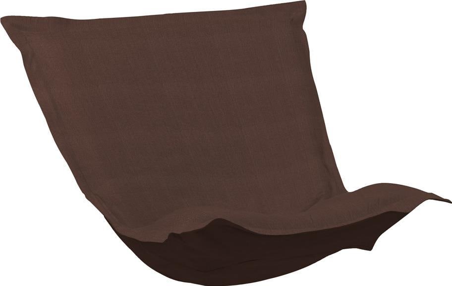 Howard Elliott Puff Chair Cushion Cover Chocolate Brown 49H 40W 7D: Howard Elliott Puff Chair Cushion Cover Chocolate Brown 49H 40W 7D Enhance your seating with this Puff Chair Cushion Cover in a rich chocolate brown hue. This cushion cover, designed for a transitiona