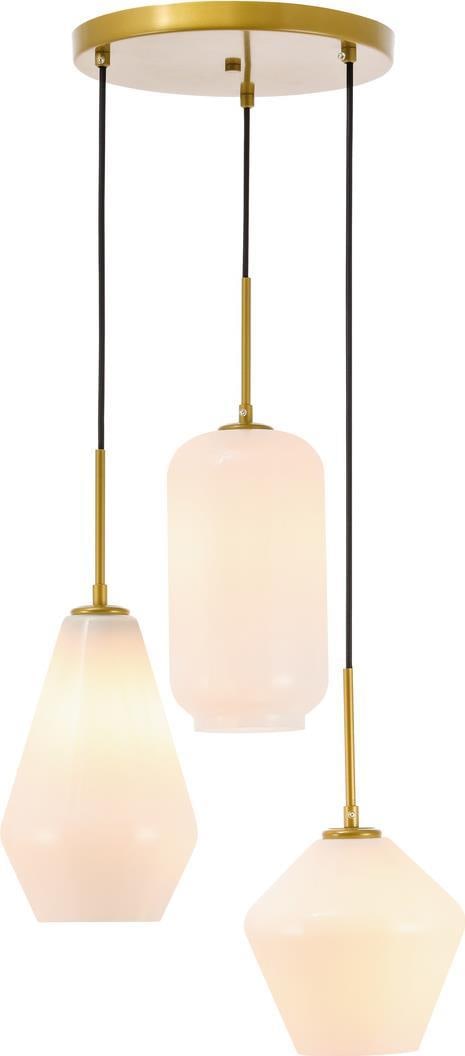 Gene Mid-Century Modern Brass Frosted White Pendant Lamp UL-Listed: Gene Mid-Century Modern Brass Frosted White Pendant Lamp UL-Listed Illuminate your space with the Gene Brass & Frosted White Stylish Pendant Lamp, a stunning addition to your home decor. This pendant 