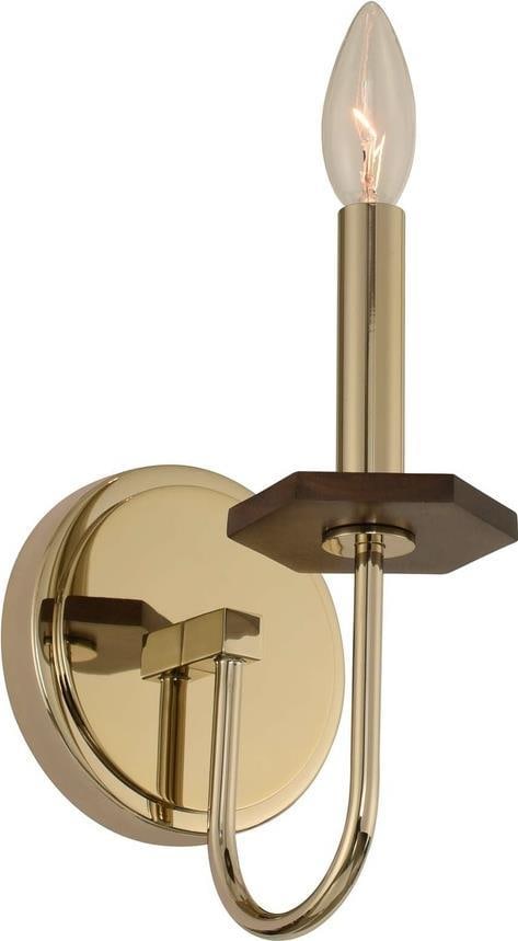 Kalco Lassen Modern Rustic Champagne Gold 1-Light Wall Sconce: Kalco Lassen Modern Rustic Champagne Gold 1-Light Wall Sconce Illuminate your space with this exquisite Modern Rustic Champagne Gold Wall Light. Crafted in an antique or vintage style, this wall brack
