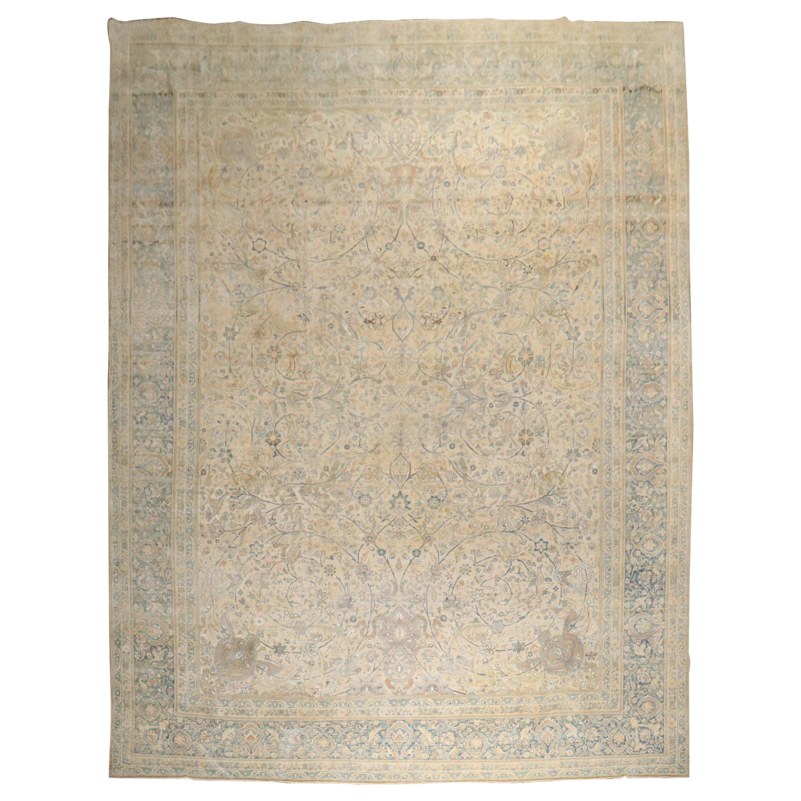 Zabihi Collection 11'9 x 16'10 Antique Persian Kerman Carpet Wool Hand-Knotted (1 of 15)