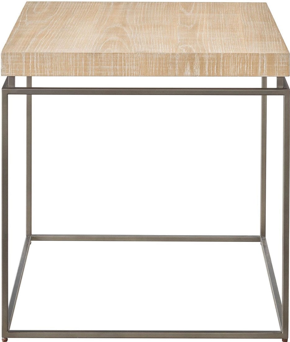 Universal Rustic Natural Oak End Table Modern Farmhouse Style (1 of 4)