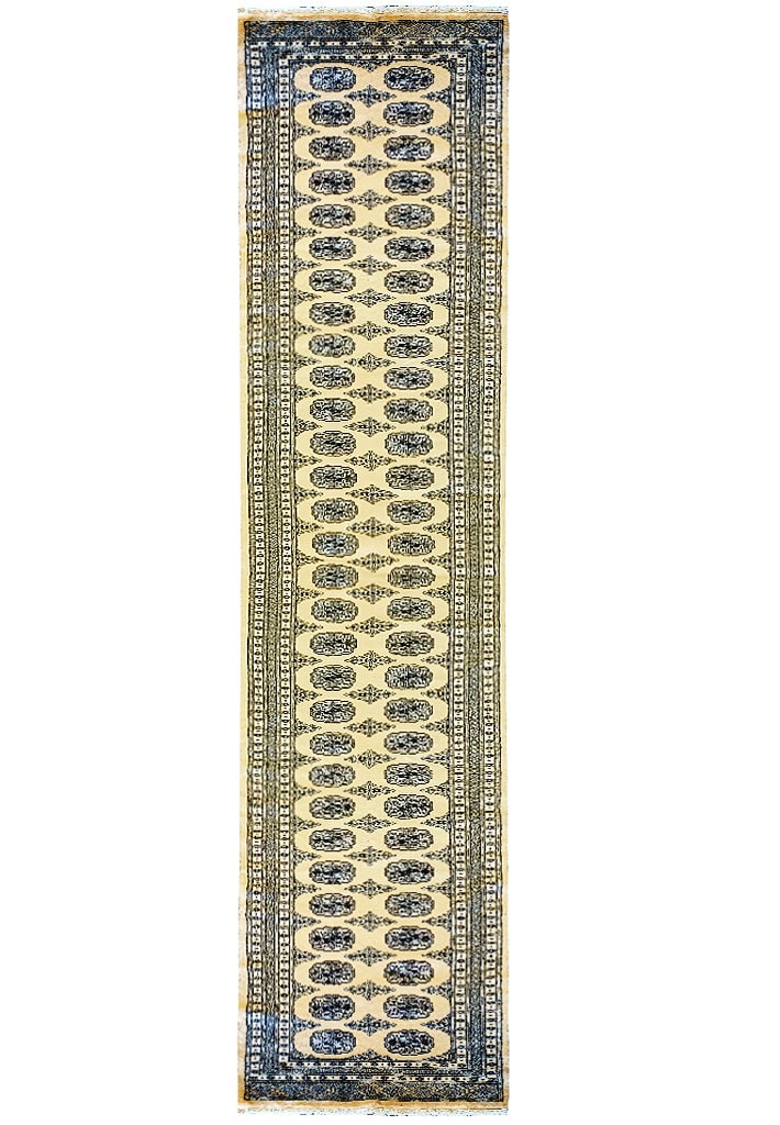 Hand-Knotted 2.5 x 15.6 Feet Pakistan Wool Runner Rug: Hand-Knotted 2.5 x 15.6 Feet Pakistan Wool Runner Rug Free continental US Shipping Introducing an exquisite 15-foot hand-knotted runner rug, meticulously crafted in Pakistan by skilled artisans. This 