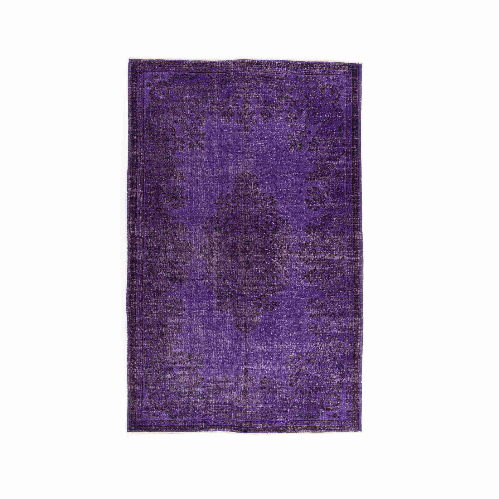 Vintage Handmade Wool on Cotton Carpet 72x115 Authentic (1 of 8)