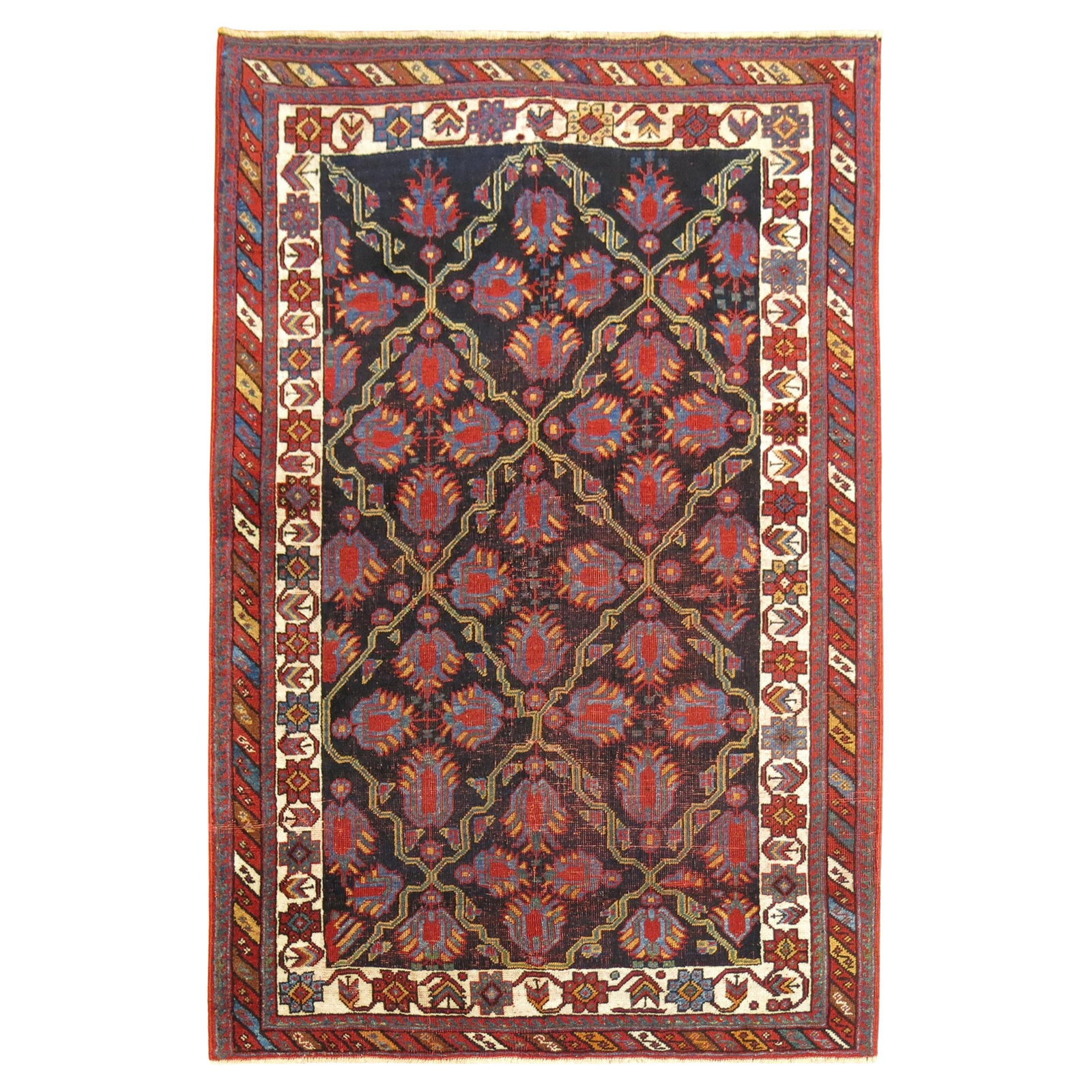 Antique Persian Afshar Tribal Rug Hand-Woven Wool 41x58 in: Antique Persian Afshar Tribal Rug Hand-Woven Wool 41x58 in Discover the exquisite craftsmanship of this Persian Afshar rug, a stunning example of tribal art. Hand-woven from high-quality wool, this ru