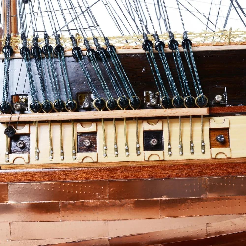 Handcrafted USS Constitution Ship Model Nautical Copper 32H 38W 13D (1 of 18)