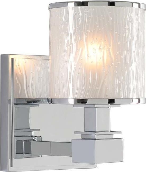 Kalco Destin Modern Bath Light 1-Light Dimmable Chrome 3000K: Kalco Destin Modern Bath Light 1-Light Dimmable Chrome 3000K Illuminate your space with this elegantly designed modern bath light from the Destin collection. Crafted from heavy gauge steel and water g