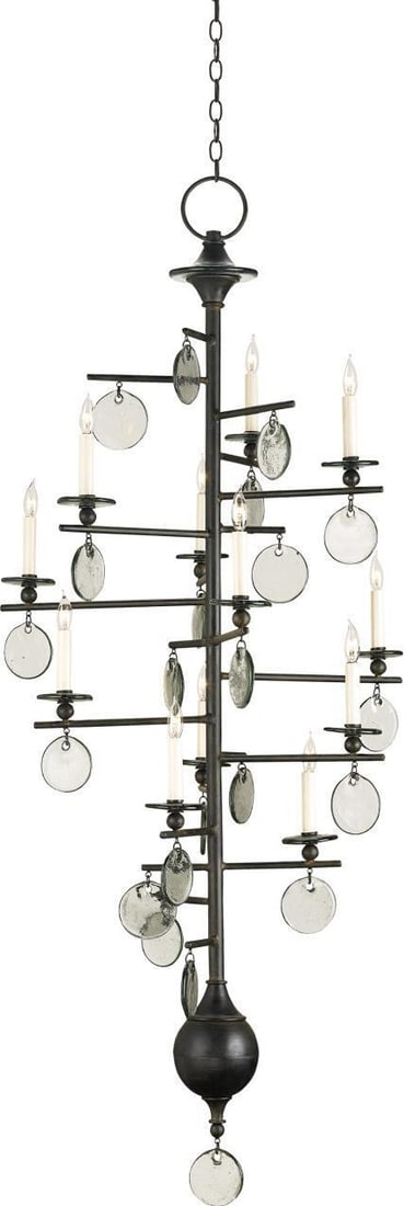 Currey Sethos Tall Chandelier Rustic Design 67in 12 Bulb Candelabra: Currey Sethos Tall Chandelier Rustic Design 67in 12 Bulb Candelabra Illuminate your space with the Tall Sethos Chandelier, designed specifically for narrow areas. This stunning light fixture features 