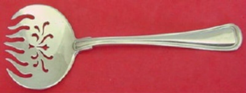 Gorham Old French Sterling Silver Relish Fork Pierced 5 3/8 Inch: Gorham Old French Sterling Silver Relish Fork Pierced 5 3/8 Inch This exquisite relish fork from Gorham features the elegant Old French pattern, crafted from high-quality sterling silver. Measuring 5 