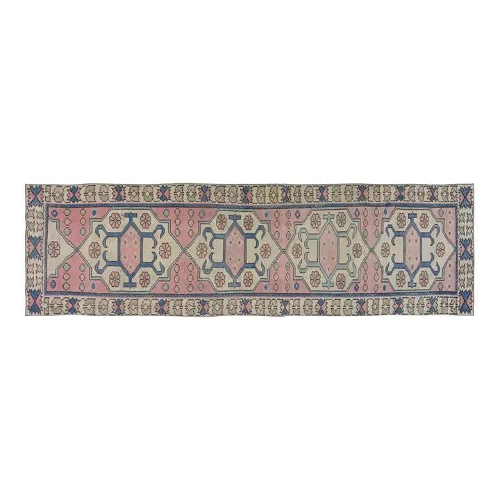 Handmade Anatolian Wool Runner Rug 2'7'' by 9'2'' Vintage Turkish Carpet (1 of 4)