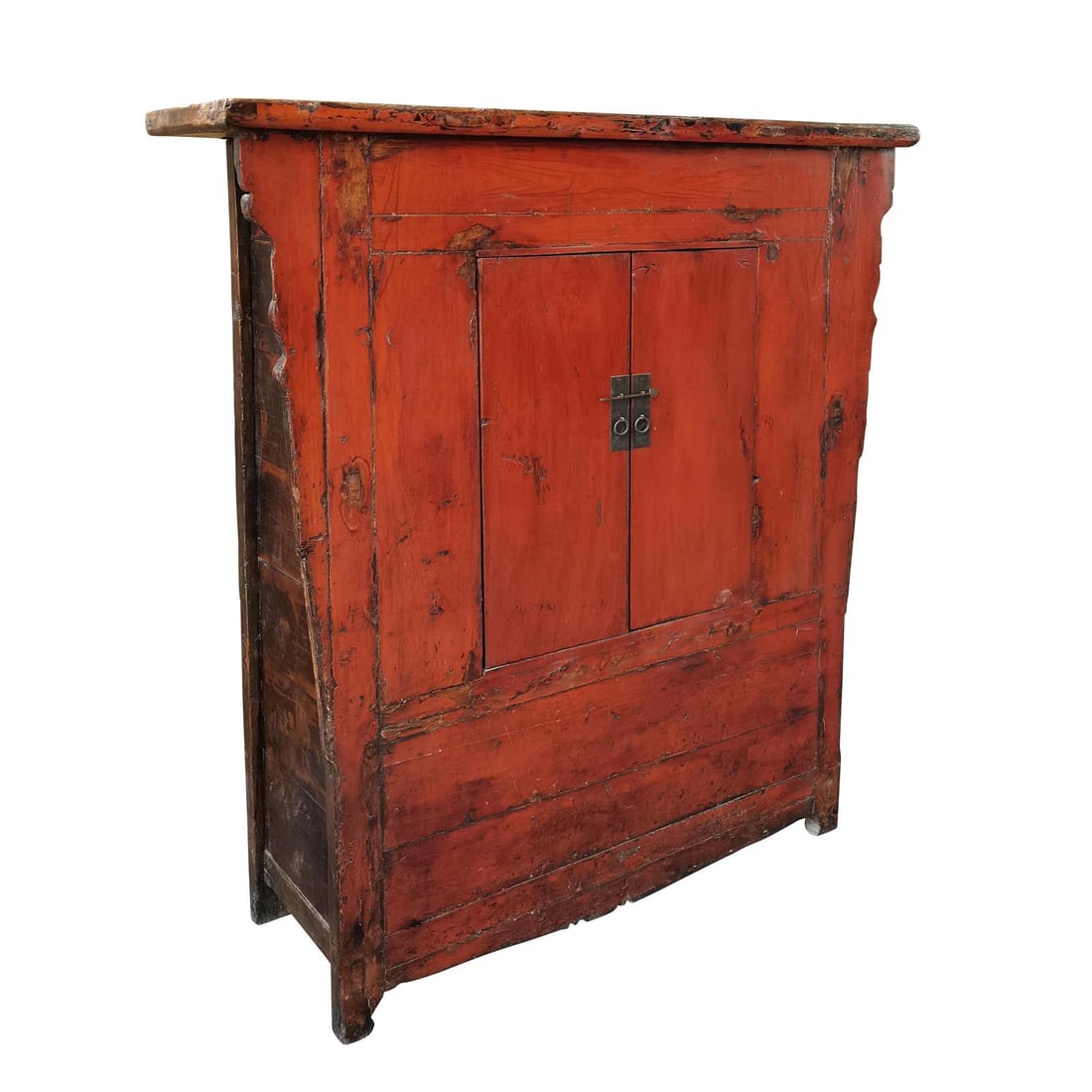 Antique Style Chinese Cabinet Reclaimed Birch 60H 55W 18D: Antique Style Chinese Cabinet Reclaimed Birch 60H 55W 18D Discover this elegant antique-style cabinet from China, expertly crafted to evoke a vintage charm. Made from reclaimed birch, this cabinet fea