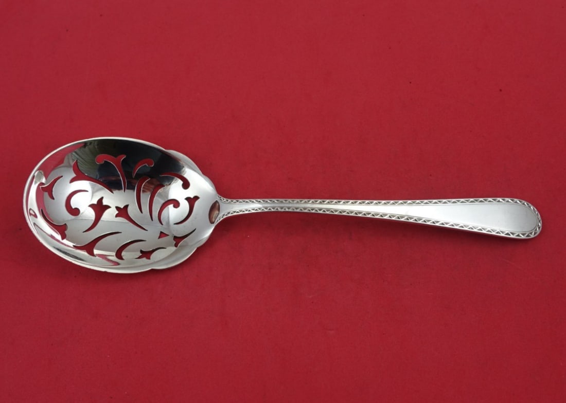 Winslow by Kirk Sterling Silver 9" Pierced Pea Spoon Vintage: Winslow by Kirk Sterling Silver 9" Pierced Pea Spoon Vintage Add a touch of elegance to your dining experience with this Winslow by Kirk sterling silver pea spoon. Crafted from high-quality sterling s