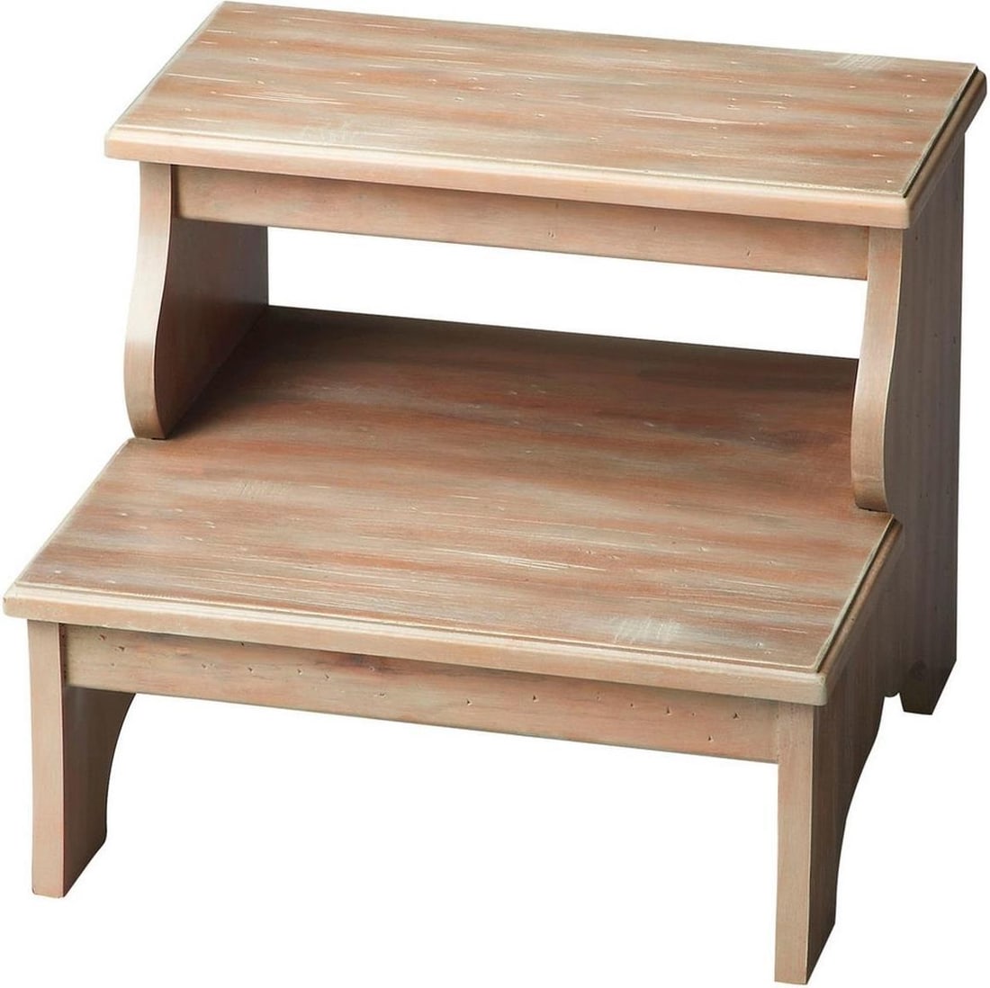 Butler Transitional Step Stool Beige Driftwood Acacia MDF (1 of 1)