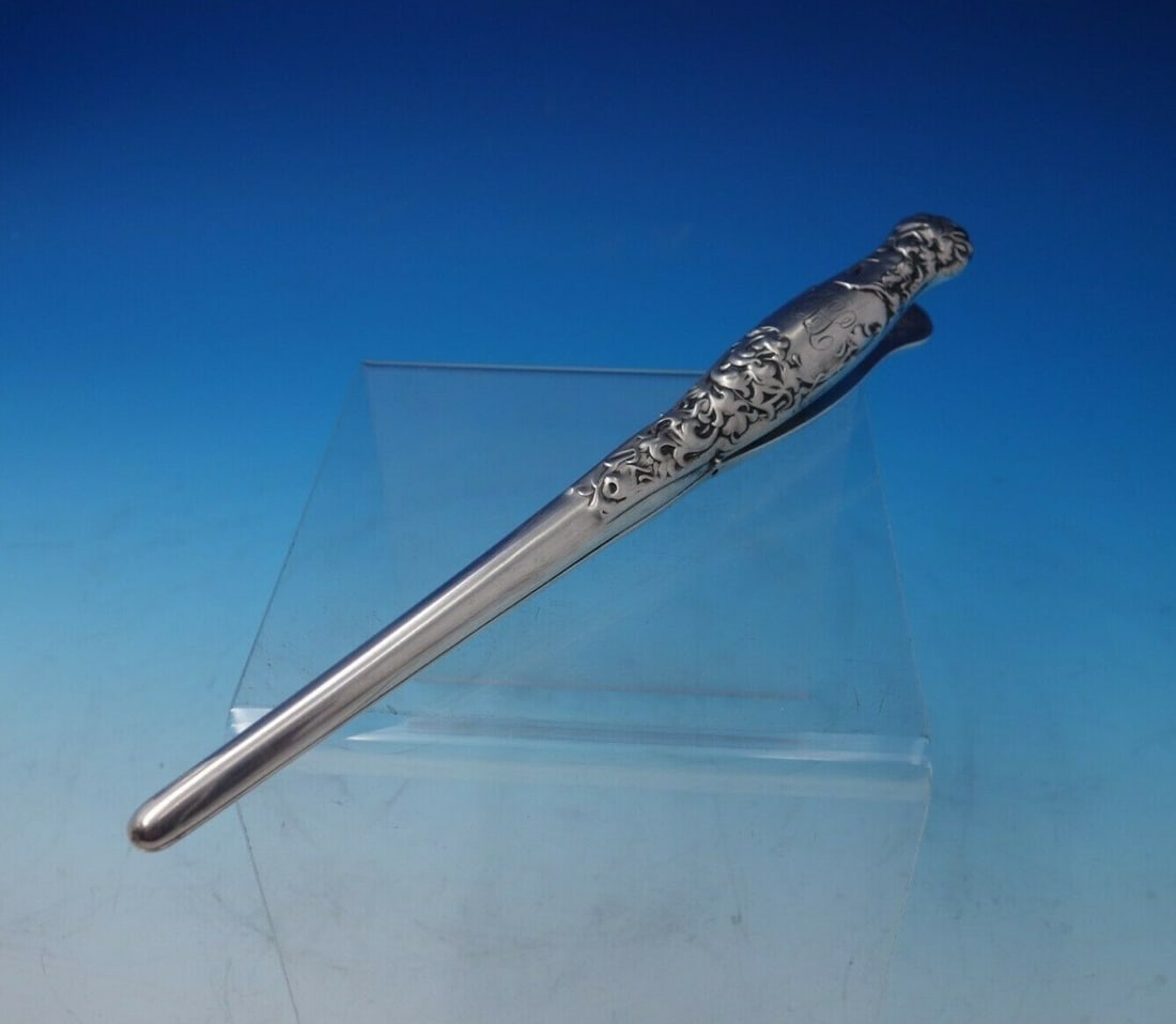 Whiting Heraldic Sterling Silver Mechanical Glove Stretcher 1891 (1 of 9)