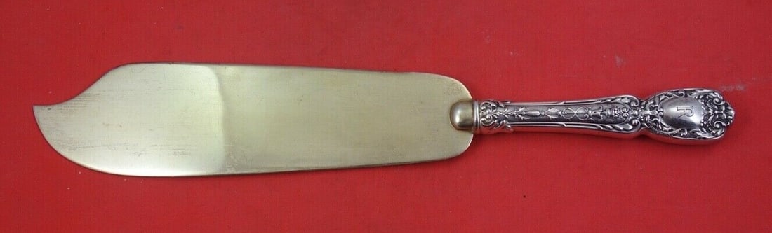 Alvin Florentine Sterling Silver Ice Cream Slice 11 1/4 Gold Washed: Alvin Florentine Sterling Silver Ice Cream Slice 11 1/4 Gold Washed This exquisite ice cream slice is crafted by Alvin in the elegant Florentine pattern. Made from sterling silver with a gold wash, th