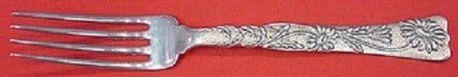 Tiffany & Co. 7 Inch Sterling Silver Fork Vine Pattern Rare Daisy Motif (1 of 5)