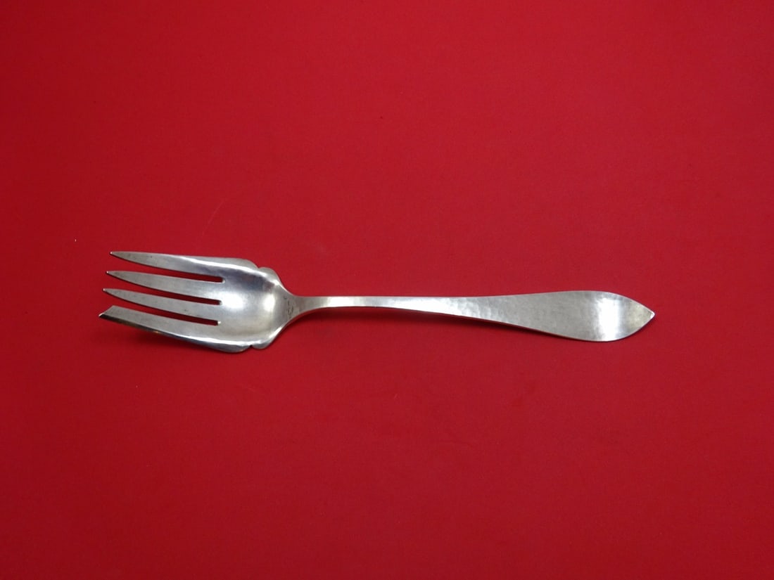 Kalo Sterling Silver Handwrought Cold Meat Fork 9 5/8 Inch: Kalo Sterling Silver Handwrought Cold Meat Fork 9 5/8 Inch This exquisite cold meat fork from Kalo is a stunning addition to any silverware collection. Handwrought from high-quality sterling silver, t