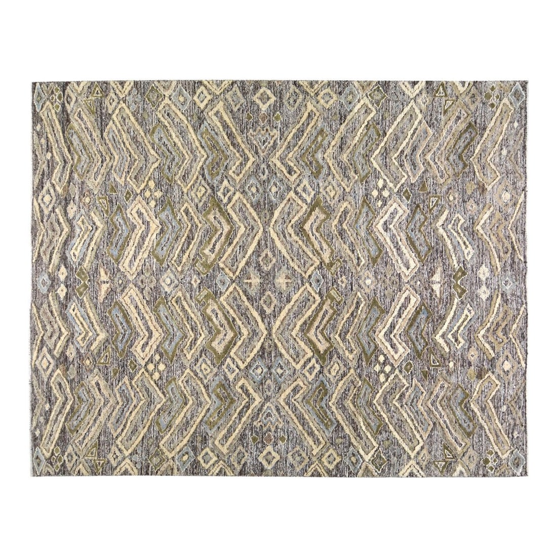 8'x10'2" Wool Area Rug Hand-Knotted Sheba Moroccan Design (1 of 6)