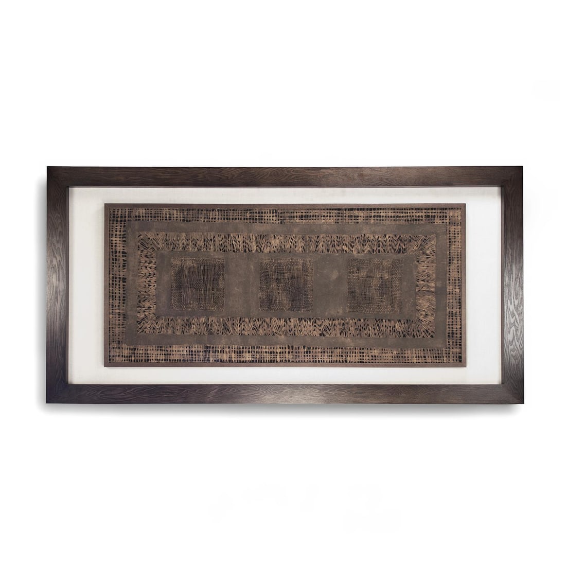 Zentique Framed Chocolate Abstract Wall Art 94.63 x 47.13 Inches (1 of 4)