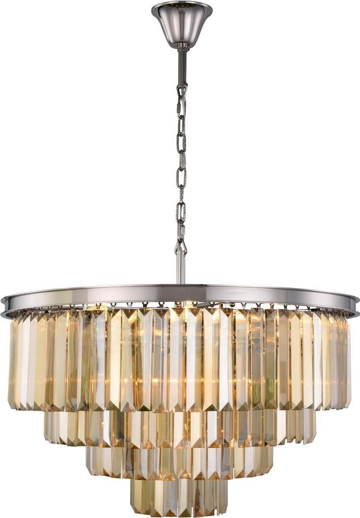 Elegant Lighting Sydney Pendant Light Golden Teak Crystal UL-Listed (1 of 1)