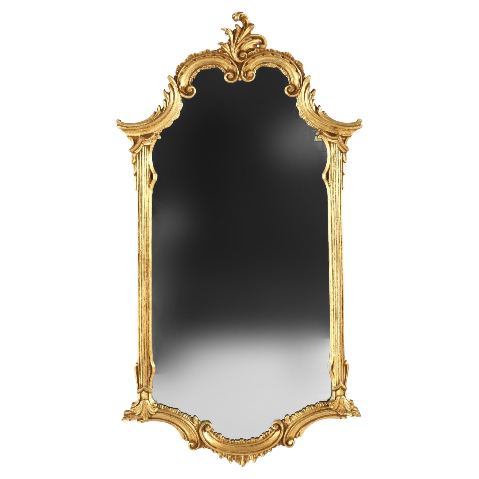 French Louis XVI Inspired Gilt Wall Mirror by LaBarge Signed 20th Century (1 of 12)