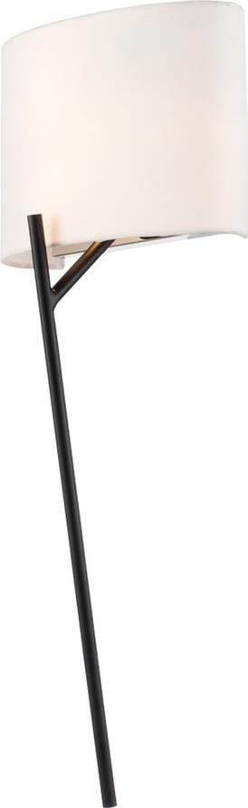 Kalco Tahoe Matte Black Wall Sconce with Polished Nickel Accents (1 of 1)