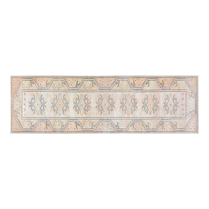 Anatolian Wool Runner Hand Knotted Vintage Turkish Rug 2'8'' x 9': Anatolian Wool Runner Hand Knotted Vintage Turkish Rug 2'8'' x 9' This vintage Turkish Anatolian rug is hand-knotted from wool using traditional techniques that reflect generations of artistry. Its so