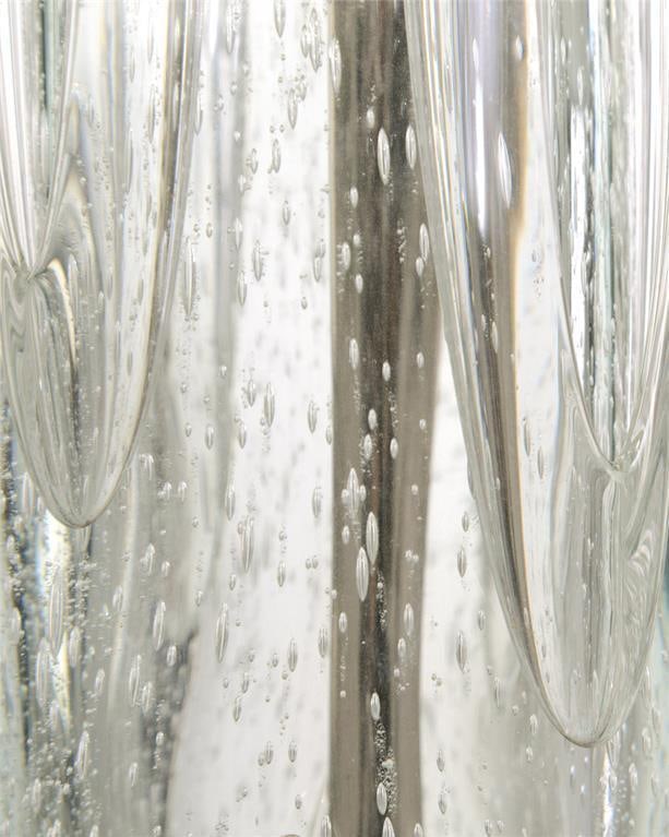 John-Richard 42 Inch Art Glass Lamp with Crystal Base Argentine Collection (1 of 1)