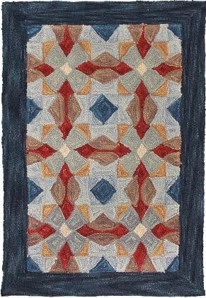 Copeland 100% Wool Hand-Hooked Rug 4x6 Antique Style (1 of 1)