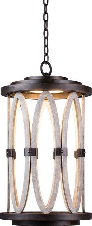 Kalco Coastal Style LED Lantern Florence Gold 22H Outdoor (1 of 1)