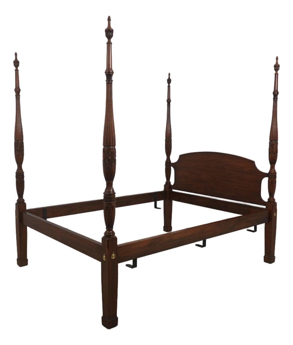 Walnut Queen Poster Bed Traditional Style by Henkel Harris (1 of 10)