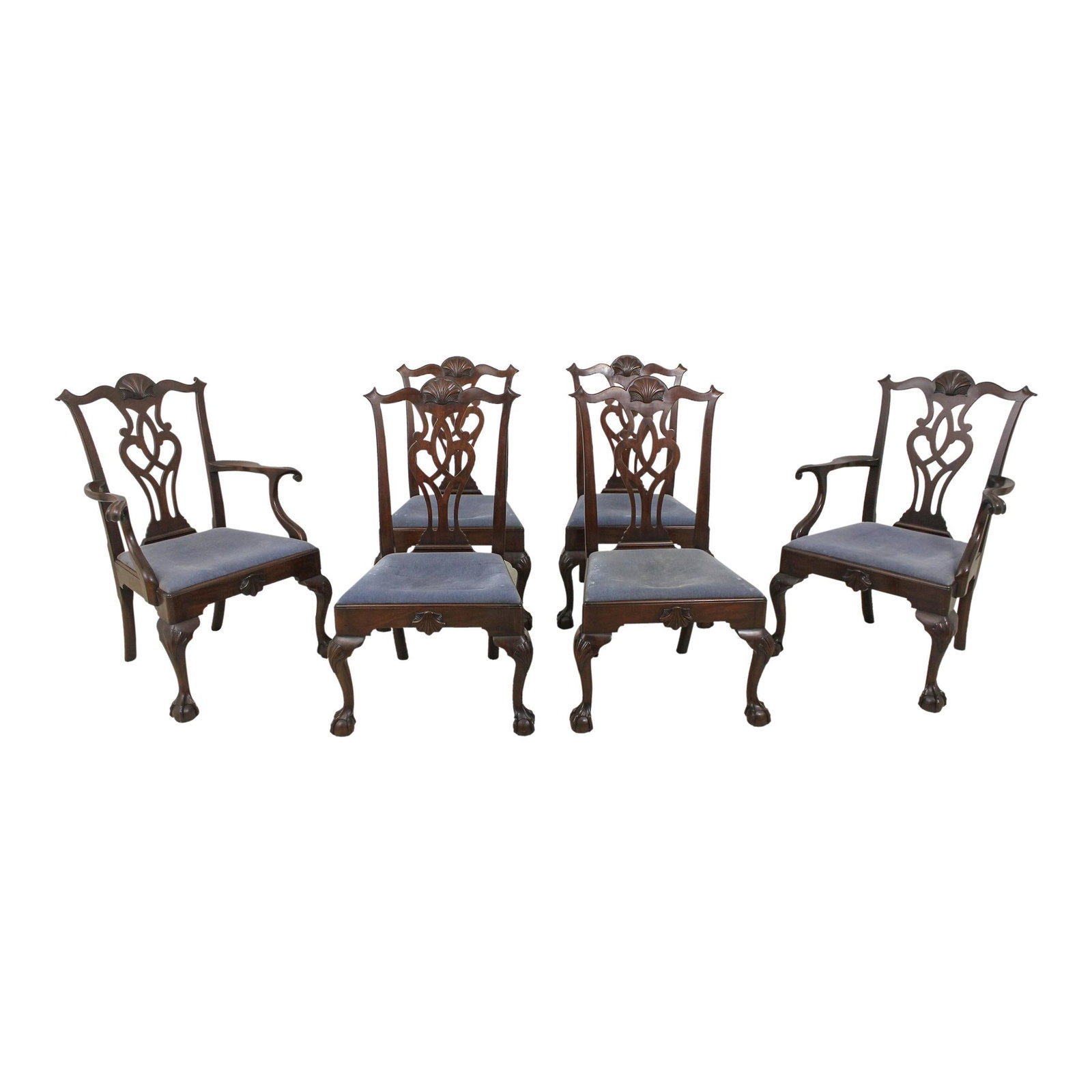 Set of 6 Kittinger Balleroy Chippendale Dining Chairs Rare Model (1 of 10)