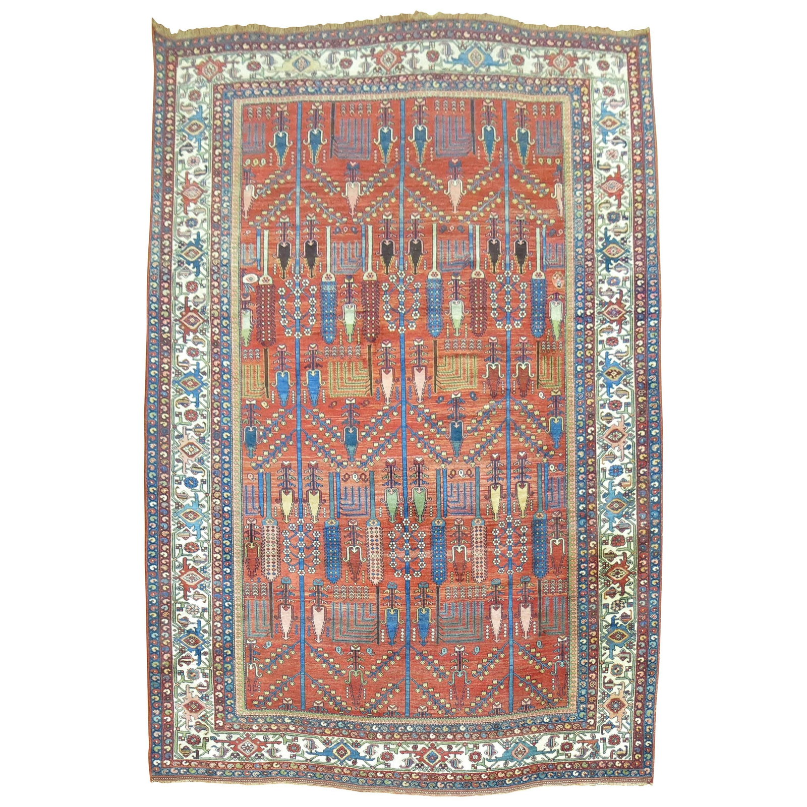 19th Century Persian Bidjar Wool Rug Willow Tree Design 8'4'' x 12'5'' (1 of 10)