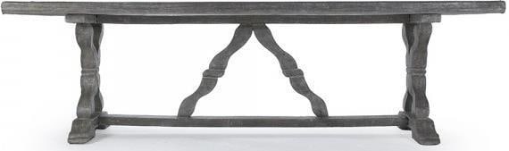 Zentique Lucie Dark Gray Fiberglass Dining Table 102": Zentique Lucie Dark Gray Fiberglass Dining Table 102" Introducing the Elegant Dark Gray Dining Table from the Lucie collection, designed to bring a touch of sophistication to your dining area. This tr