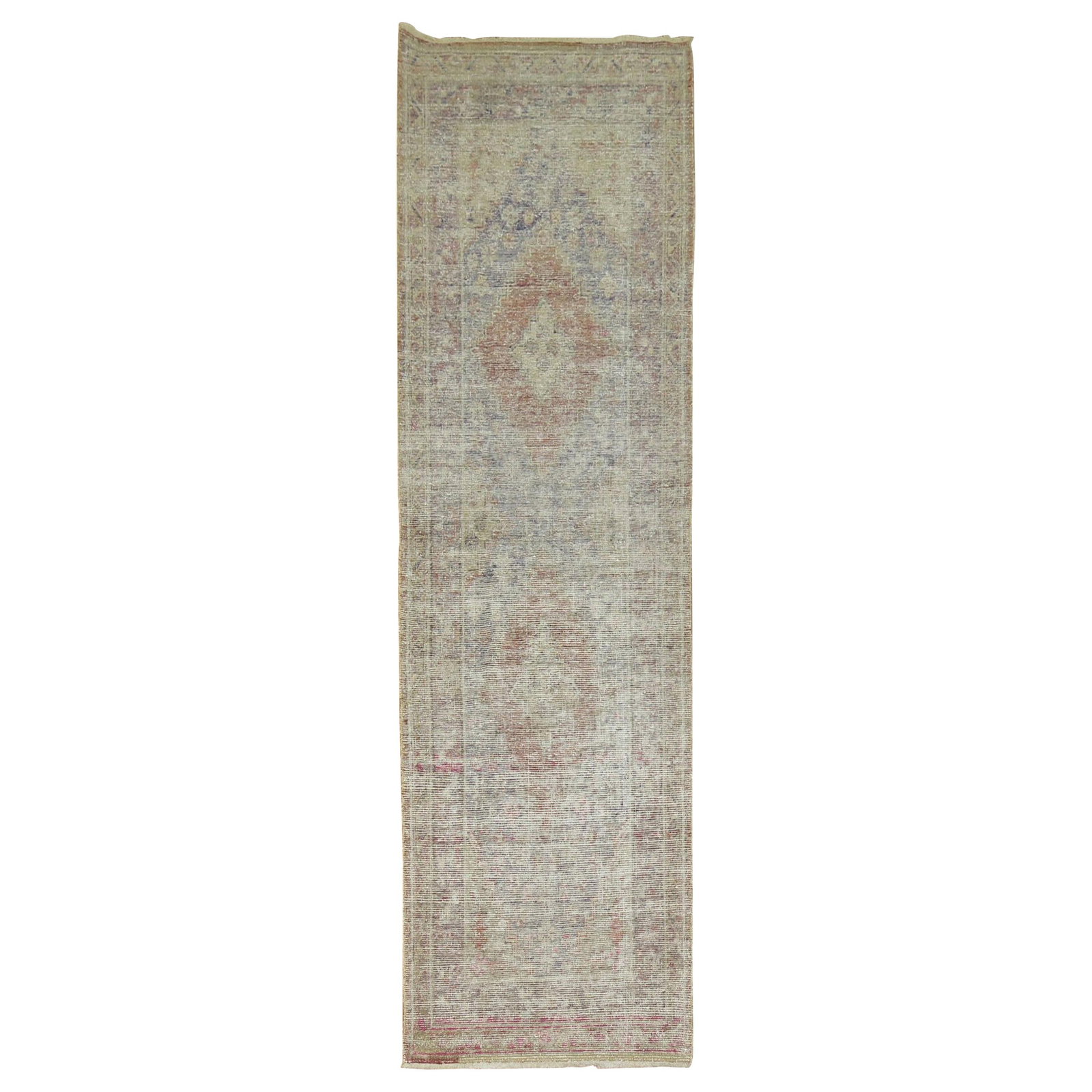 Rare Late 19th Century Wool Khotan Runner 27x87 East Turkestan: Rare Late 19th Century Wool Khotan Runner 27x87 East Turkestan This exquisite late 19th century Khotan runner showcases a rare narrow size, perfect for adding a touch of vintage charm to any space. Cr