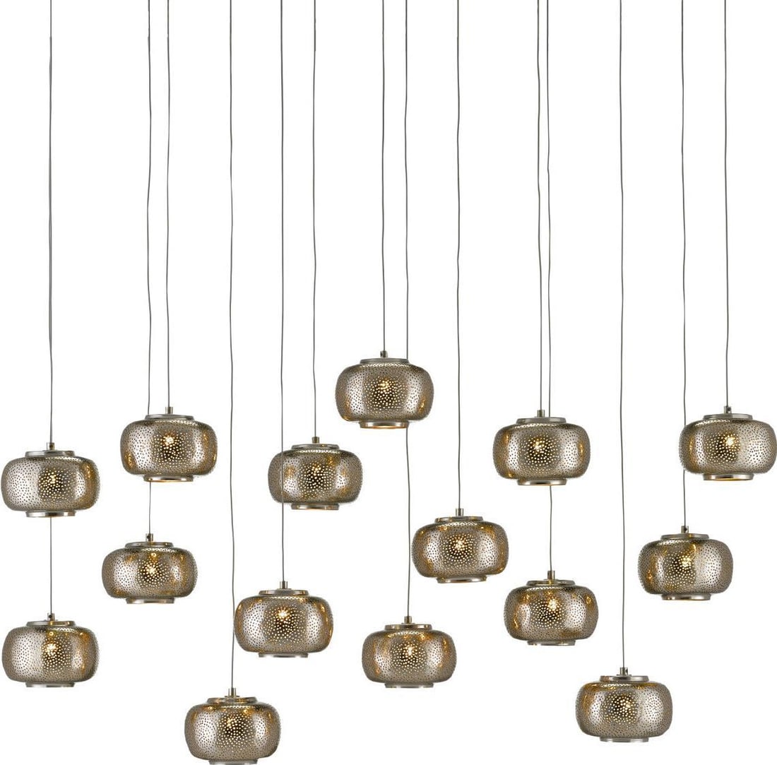 Currey Adjustable Height Pepper Multi-Drop Pendant Light Industrial Chic: Currey Adjustable Height Pepper Multi-Drop Pendant Light Industrial Chic Illuminate your space with the versatile Pepper Pendant Light, designed to enhance any industrial chic interior. This multi-dro